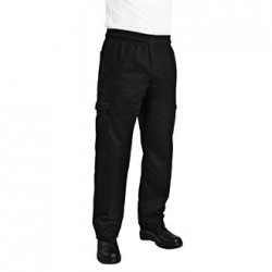 Pantalones Cargo Slim Fit unisex negro Talla S