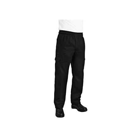 Pantalones Cargo Slim Fit unisex negro Talla XL