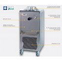 Mantecadora refrigerada por aire 435x710x950 mm ciclo máximo 2 litros