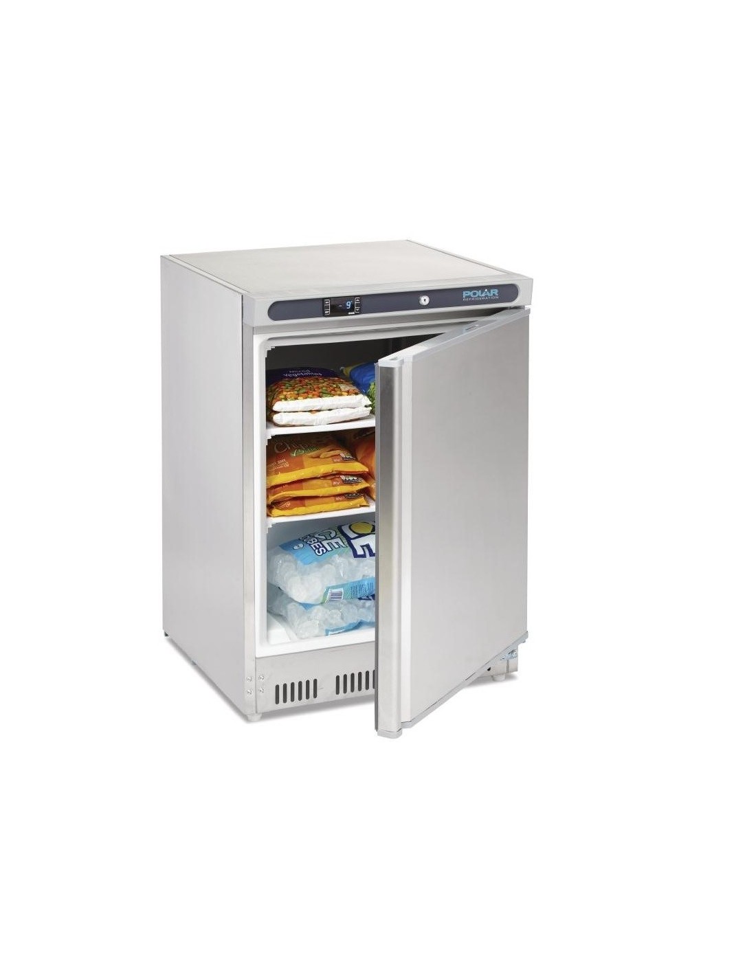 Congelador BajoMostrador Acero Inoxidable 140L POLAR