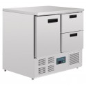 Bajo-Mostrador Refrigerador 240L POLAR 1 puerta 2 cajones 900x700x880 mm