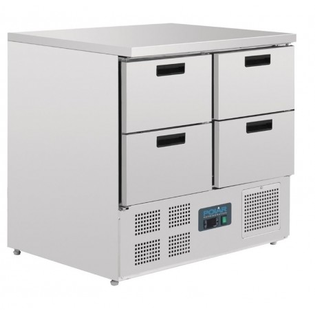 Refrigerador mostrador compacto 4 puertas 240L Polar