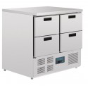 Refrigerador mostrador compacto 4 cajones 240L Polar 900x700x880 mm