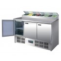 Mesa de Preparación Refrigerada Pizza 390L 3 puertas Polar 1370x700x1010 mm
