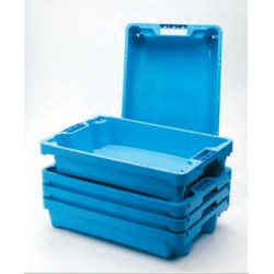 Cubeta azul pescadería 60 x 40 x 12,5 cm