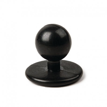 Botones de bola negros (paquete de 12 unidades)
