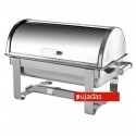 Chafing dish con tapa tipo roll top 65x38 cm