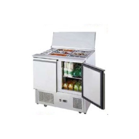 Mesas refrigeradas para preparacion de ensaladas, ingredientes, pizzas etc MF-90-T (900x700x850 mm)