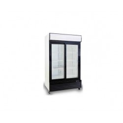 Armarios refrigeración de doble puerta cristal serie delta DBQ-700-LSC (1115x700x2000 mm)