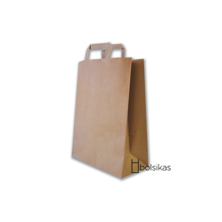 Bolsa de papel para comercios (34x23x11 cm) Una caja de 250 unidades.