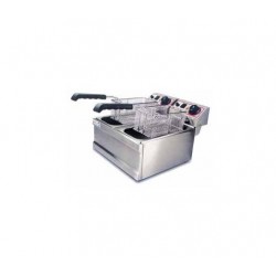 Freidora eléctrica de sobremesa por decantación monofásica FB 4+4 LT (380x440x270 mm)