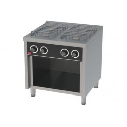 Cocina BASIC a gas 4 fuegos estante serie 750 Quemador: 7,5 Kw // 7,5 Kw // 5,5 Kw // 5,5 Kw 800 x 750 x 880 mm Fainca HR