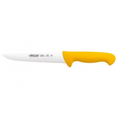 Cuchillo Carnicero de 180 mm, Mango Amarillo