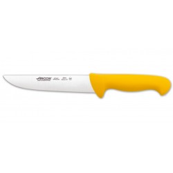 Cuchillo Carnicero  Hoja Ancha de 180 mm, Mango Amarillo