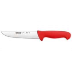 Cuchillo Carnicero  Hoja Ancha de 180 mm, Mango Rojo