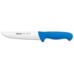 Cuchillo Carnicero  Hoja Ancha de 180 mm, Mango Azul
