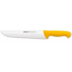 Cuchillo Carnicero  de 250 mm, Mango Amarillo