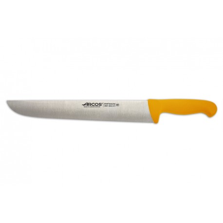 Cuchillo carnicero de 350 mm, Mango Amarillo