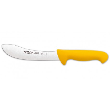 Cuchillo Despellejador de 190 mm, Mango Amarillo