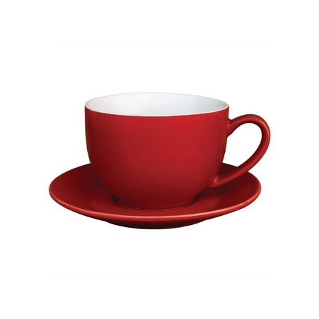 Taza para cappuccino Olympia Color Rojo 341ml