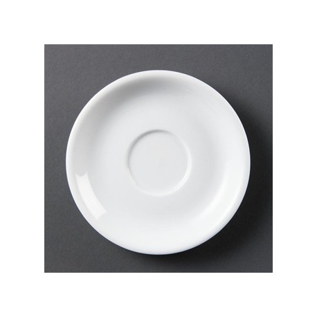 Plato para taza de cappuccino 100 mm Color Blanco